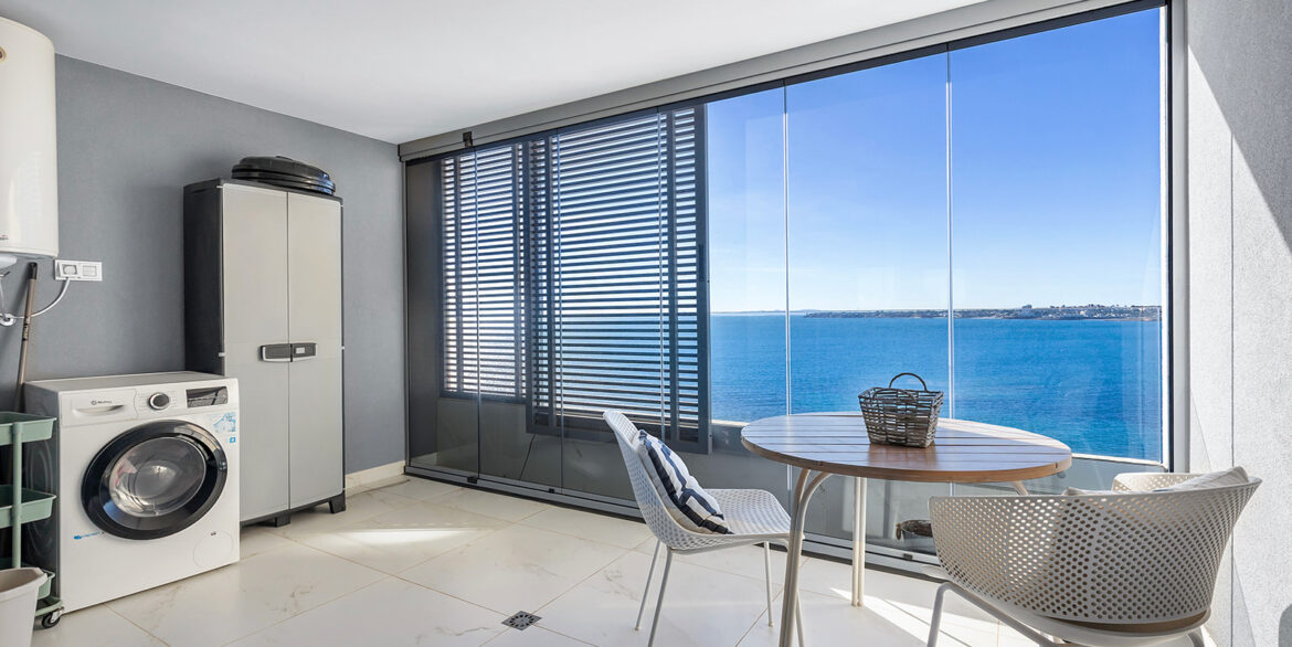 Posidonia y panorama mar