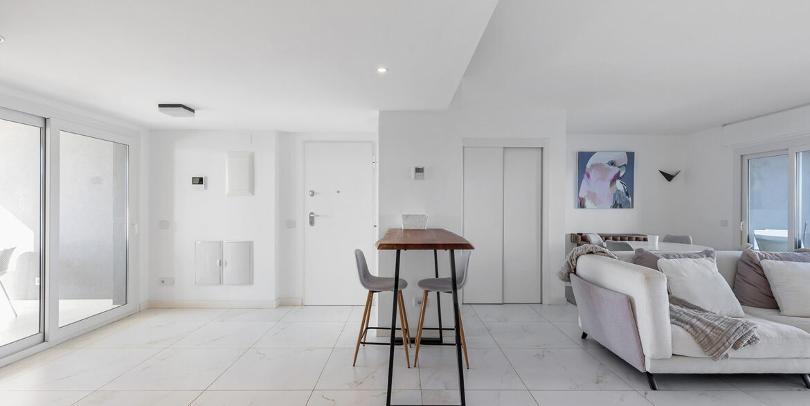 Posidonia y panorama mar