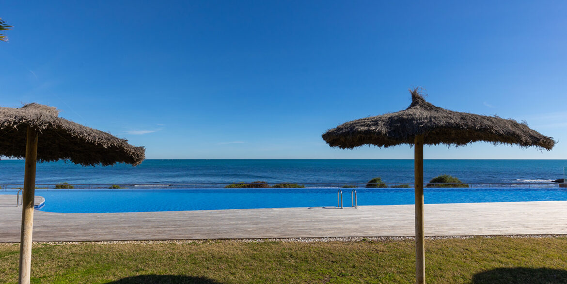 Posidonia y panorama mar